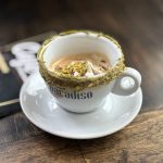 Pistáciové affogato