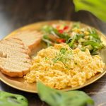 Praženica z troch domácich vajíčok